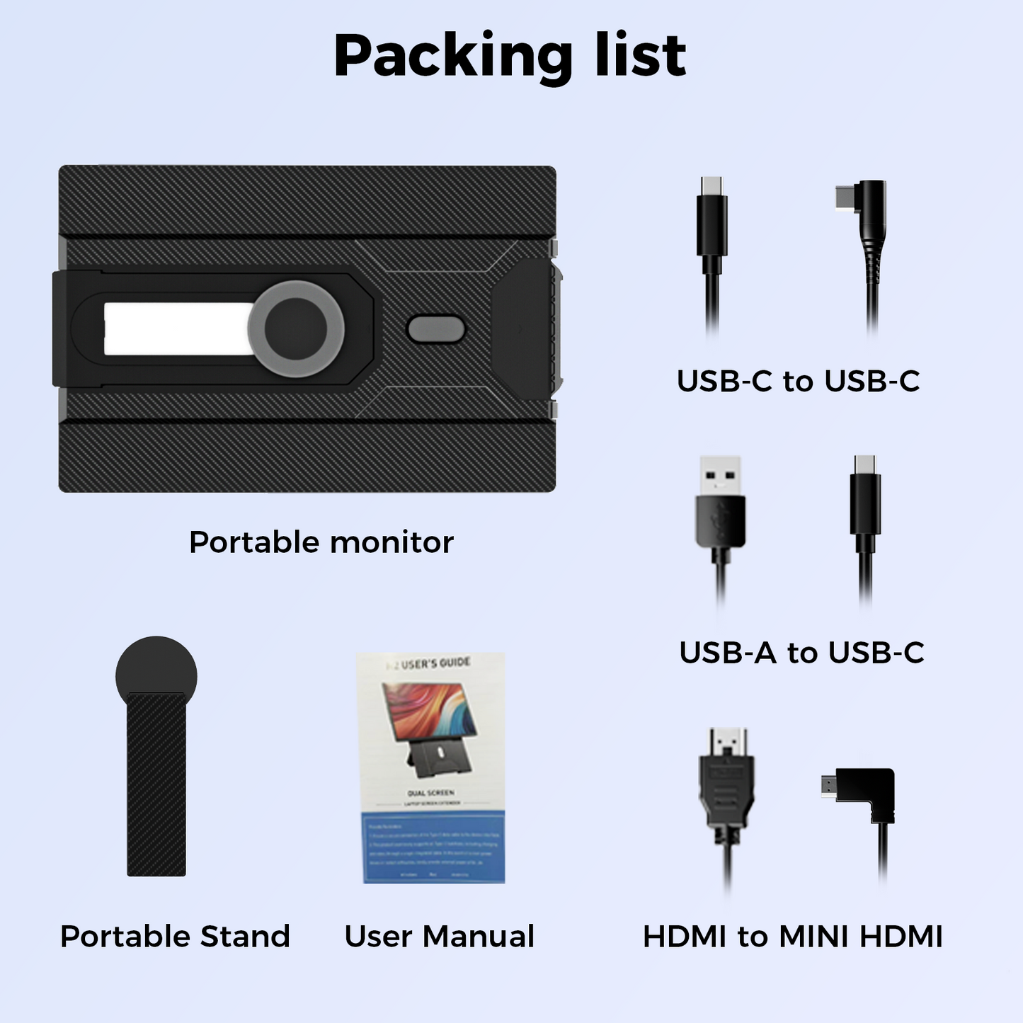 Tlscon 16.1" Laptop Screen Extender , IPS 1200P Portable Monitor, Up and Down Adjustable and 360°Rotating Detachable Stand,Extender for Laptop 13-17.5", Plug-Play for Mac/OS/Wins/Chrome/Dex