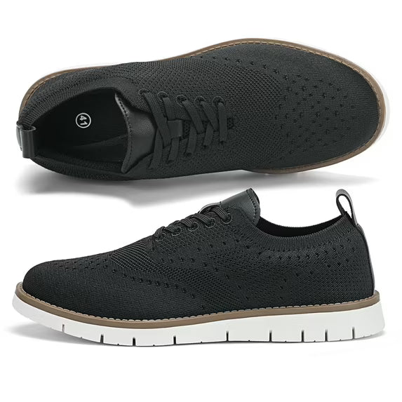 Fidabo Men's Fashion Casual Walking Shoes Dress Oxfords Lightweight Mesh Business Work Sneakers Work Lightweight Soft Sole