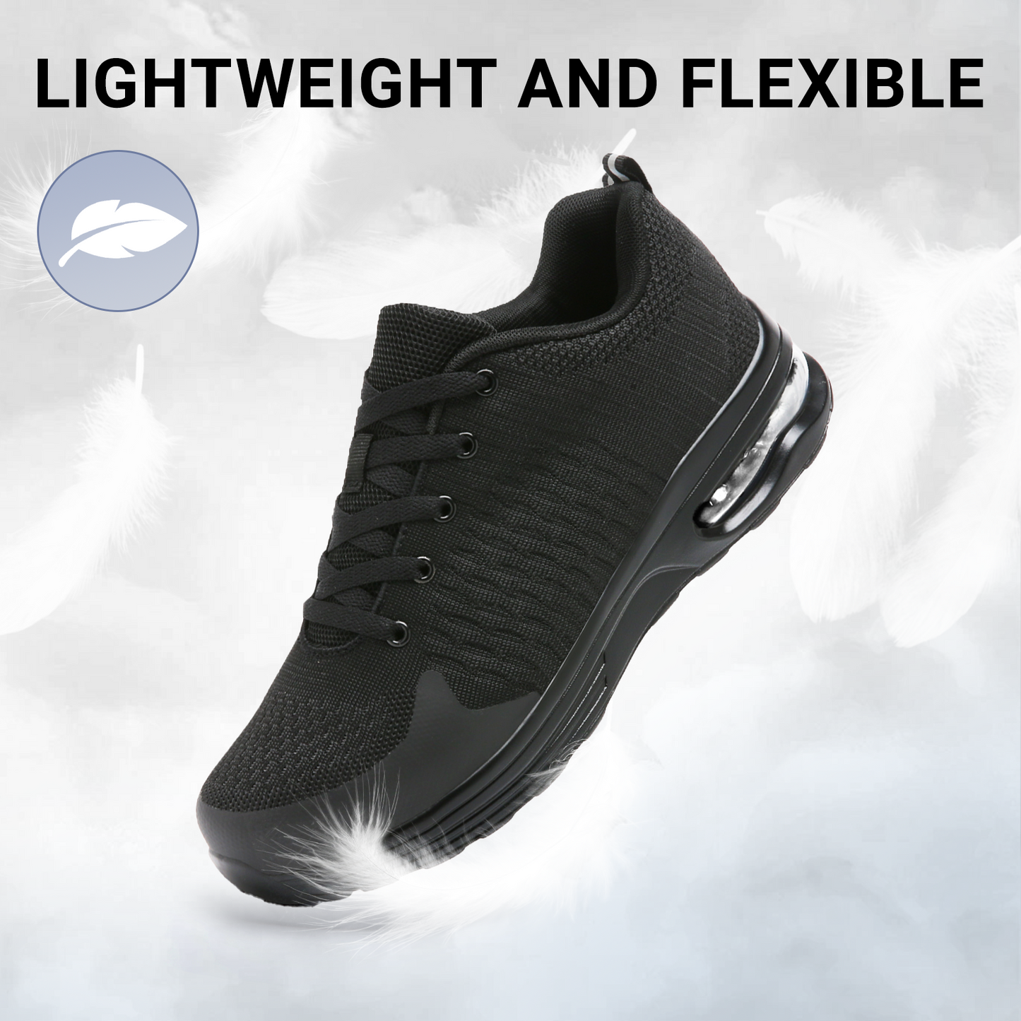 Fidabo Steel Toe Shoes for Men Women Lightweight Comfortable Slip Resistant Safety Work Sneakers Cushion Puncture Proof Shoes Indestructible Shoe for Industry Construction Warehouse
