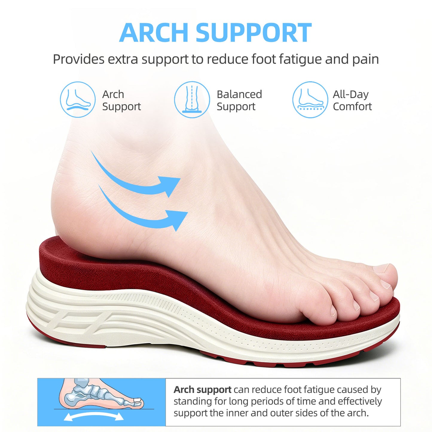 Fidabo Wide Toe Box Walking Shoes for Women, Zero Drop Arch Sneakers, Breathable Cushioned & Non-Slip, Sports Shoes for Running, Tennis, & Fitness